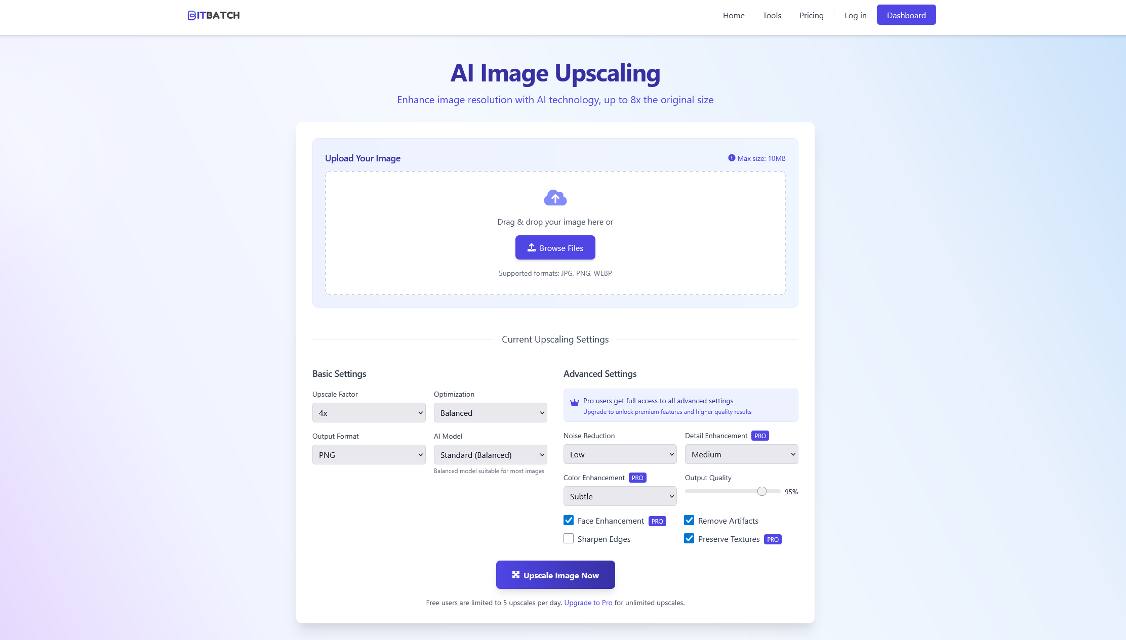 Image Upscaling Example